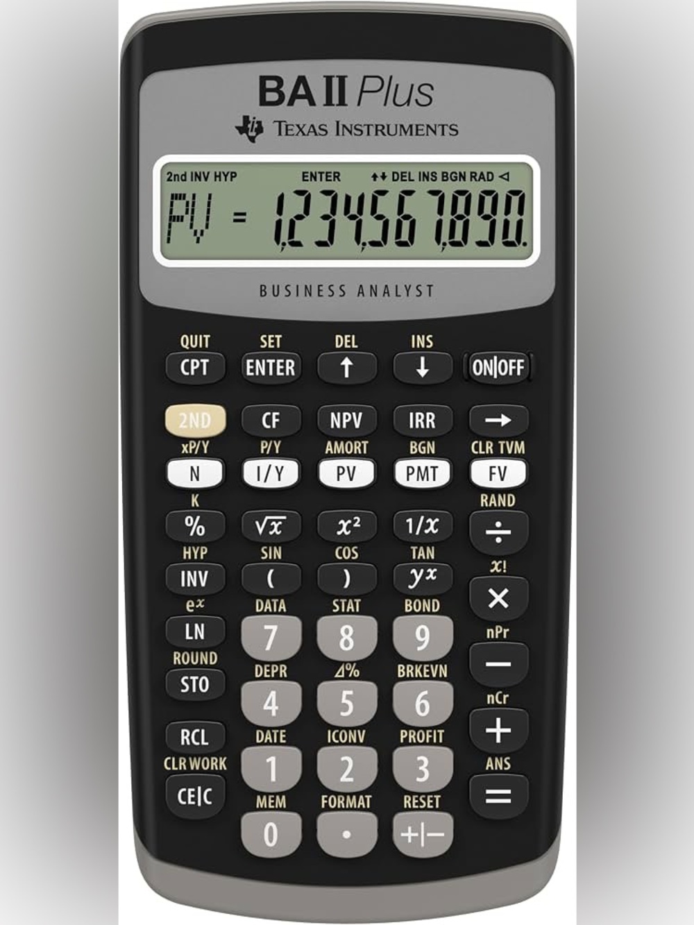 Texas Instruments BA II Plus Financial Calculator - Picture 2 of 4